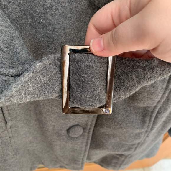 RICKI’S WOOL BLEND PEA COAT 20” PTP - Picture 3 of 5